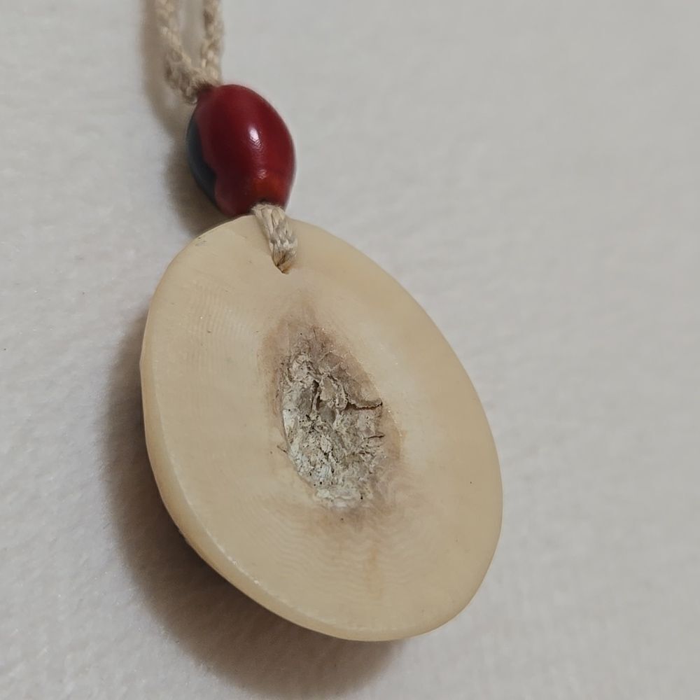 Native Hand Carved Necklace - Picture 3 of 7
